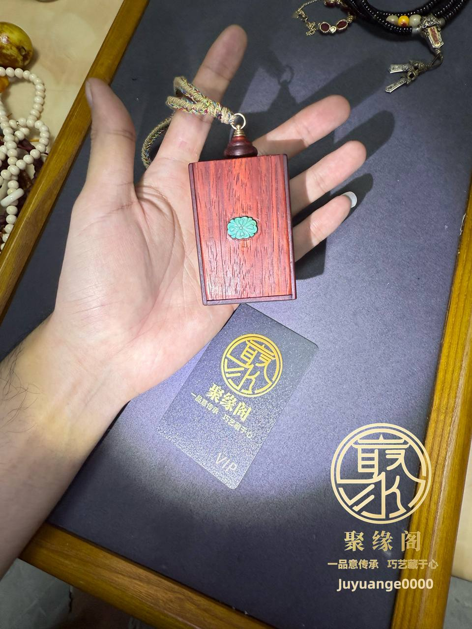 随手迷你关公财神小佛龛一枚